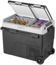 VEVOR 58 literes kétzónás kettős vezérlésű kompresszoros autós hűtőláda hordozható fagyasztó hűtő - B58 (HUTOSZEKRENY_197988218234)