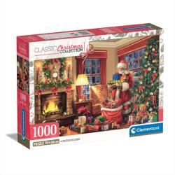 Clementoni Puzzle 1000 db High Quality - Télapó látogatása (39924)