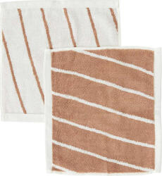 OYOY Prosop Raita, 30 x 30 cm, alb-maro, 2 buc (L300154) Prosop