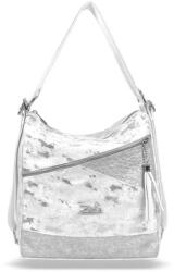 ZELLIA Női Válltáska/Hátizsáká Alakítható 24140 Ezüst - D2-Strus - (ZLK-24140-46781192)