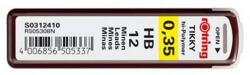 rOtring Roring HB Grafitbél - 0.35mm / Fekete (12 szál) (S0312410) (S0312410)