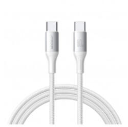 JOYROOM S-A28 Flash USB-C to USB-C adatkábel, töltőkábel, fehér (60W, 3A, 2m)