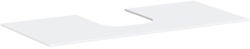 Hansgrohe Xevolos E 1180/550 pultlap középkivágással ráültetett mosdótálakhoz, matt fehér 54210700 (54210700)