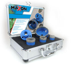 Diatech Maxon gyémántfúró készlet 1, M14 sarokcsiszolóhoz (20, 27, 35, 55, 68mm) (DIA-MGYCSFK1) - hardtools