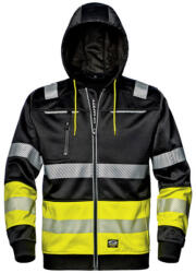 Sir Safety System Hi-Vis Contrast kapucnis melegítőfelső fekete/sárga M (SSY-MC2916ZG-M)