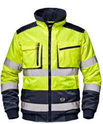 Sir Safety System Morgan hi-vis pilóta kabát sárga/kék XXL (SSY-MC4123EC-XXL)