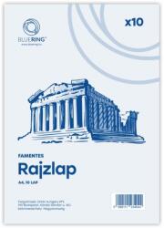 BLUERING Rajzlap A4, famentes fóliázva Bluering® 10 ív/csomag, - tonerpiac