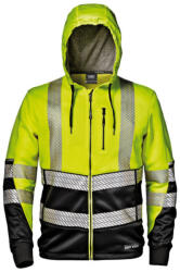 Sir Safety System Arrow kapucnis melegítőfelső fekete/sárga S (SSY-MC2555ZG-S)