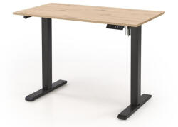  Állítható magasságú íróasztal Houston 1704 (Artisan tölgy + Fekete)