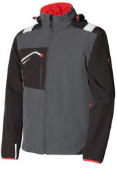 Issaline Posh softshell lélegző kabát vízálló cipzárral antracit/fekete M (ISSA-04527B-083-M) - hardtools