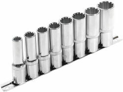 Extol hosszított Multi Lock dugófej készlet ; 1/2", 8db 10, 12, 13, 14, 16, 17, 19, 22mm, (8818112)