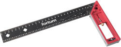  Fortum asztalos L-derékszög, 300 mm, ALU/Inox, lézer gravírozott, mm beosztás, (4784101) - hardtools