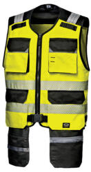 Sir Safety System RUSH jól láthatósági mellény sárga/fekete XL (SSY-MC2519E1-XL) - hardtools