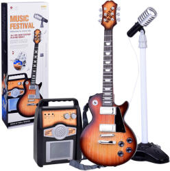 MH Protect Elektromos gitár mikrofonnal és erősítővel gyerekeknek karaoke IN0171 - mobilehome - 14 300 Ft