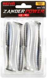 REIVA Zander Power Shad 8cm 4db/cs (Magic Fish) (9901-809)