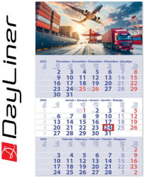 Dayliner Speditőr naptár 1 tömb, 3 hónap Primus Club 300 × 480 mm, fehér lapokkal Logisztika Dayliner 2026 - delfinbuvar