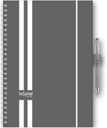 Dayliner Határidőnapló InSpiral A5 heti, fehér lapokkal GT szürke-fehér Dayliner 2026 - vegyesbolt