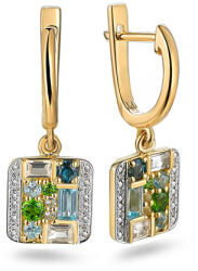 Heratis Forever Mozaik fülbevaló drágakövekkel 1, 14 ct IZBR1252N