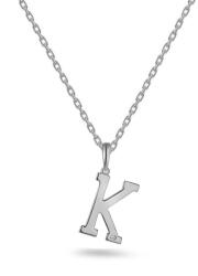 Heratis Forever K-betű medál gyémánttal, szerencsére, fehér arany IZBR995KA