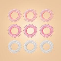 GymBeam BeastPink Set of spiral hair ties Pink