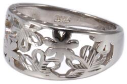 Ékszershop Vésett és áttört virág mintás ezüst gyűrű (2173348)