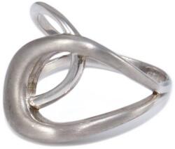 Ékszershop Fényes és matt hurkolt ezüst gyűrű (2172940)