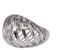 Ékszershop Áttört domború ezüst gyűrű (2178801)