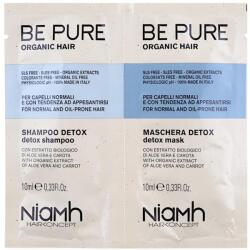 Niamh Be Pure Detox sampon + pakolás zsíros hajra, 2x10 ml - hairpower