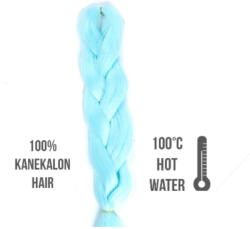  Afro szintetikus 100% kanekalon haj, 60 cm, 85 g, light blue