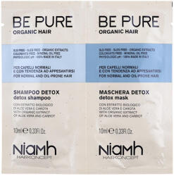 Niamh Be Pure Detox sampon + pakolás zsíros hajra, 2x10 ml - hajpatika