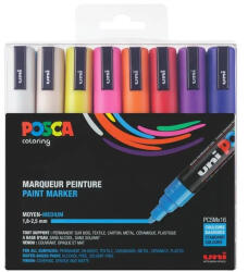 uni UNI Posca PC-5M Akril Marker Készlet 16 Darab/Készlet Vegyes Színek (2UPC5M16DB)