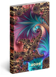 Realsystem Zsebnaptár Álló Flexi Fraktál 2026 (RS581184)