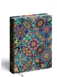 Realsystem Zsebnaptár Álló 2 Day Mozaik 2026 (RS544168)