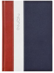 TopTimer Naptár, tervező, A5, napi, TOPTIMER "Fashion", bordó-fehér-kék (CONKF021BOFKU)