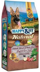 Happy&Fit Natural Adult Rind & Reis XL 12kg (HF99652)