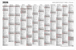 TopTimer Plakátnaptár TOPTIMER T101 éves A/0 1180x800mm egyoldalas 2026 (23_0451008)