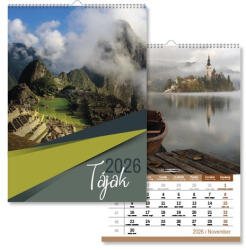 PD Calendar Naptár fali pd Tájak 21x30 cm 2026