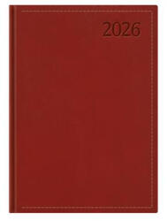 TopTimer Naptár, tervező, B5, heti, TOPTIMER "Traditional", bordó (CONKT011BOU)