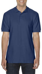Gildan Gildan® Premium Cotton® Adult double pique póló tengerészkék M
