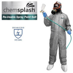 Chemsplash RPS újrahasználható festőoverál szürke XL