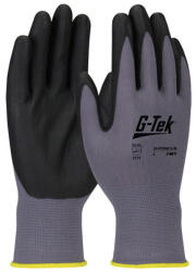 G-Tek G-TEK nylon, nitril tenyérmártott munkavédelmi kesztyű fekete/szürke 09/L