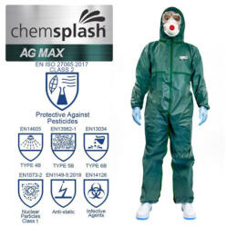 Chemsplash AG MAX antisztatikus overál 4B/5B/6B zöld 3XL