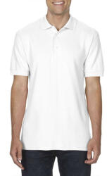 Gildan Gildan® Premium Cotton® Adult double pique póló fehér L