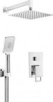 Deante Set dus fix si mobil cu baterie incastrata Anemon crom (NAC_N9MP 951)
