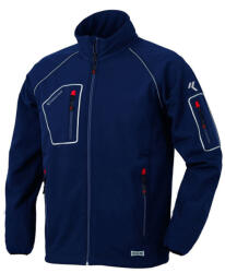 Issaline Just softshell puha technikai kabát kék/fekete 5XL