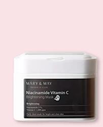 Mary & May Arcmaszkok niacinamiddal és C-vitaminnal Niacinamide Vitamin C Brightening Mask - 30 db / 400 g