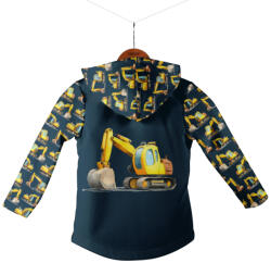 Takoy Panel szabásmintával 122 softshell kabátra kotrógépek sötétkék