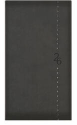 TopTimer Zsebnaptár, álló elrendezésű, TOPTIMER "Linea", sötétszürke (26T035L-008) - iroszer24