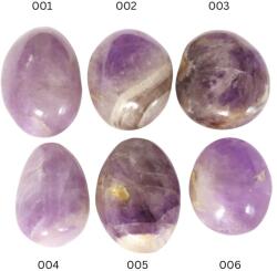 Palm Stone Ametist Lavanda Natural - 42-56 x 31-41 x 17-28 mm - Piatra Linistii Profunde si a Intuitiei Delicate - ( XXL ) - 1 Buc