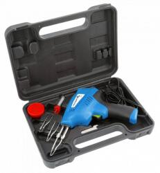 Högert Technik Forrasztópáka kofferban, 200w, állítható hőmérséklet, tartozék hegyekkel és ónnal (HT2C311)